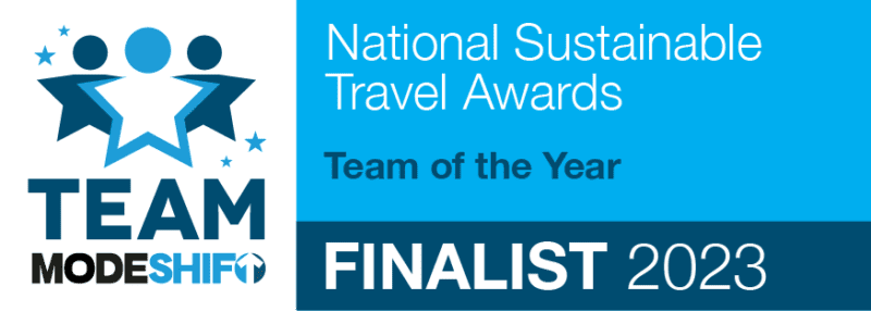 National Sustainable Travel Awards Team of the Year Finalist 2023