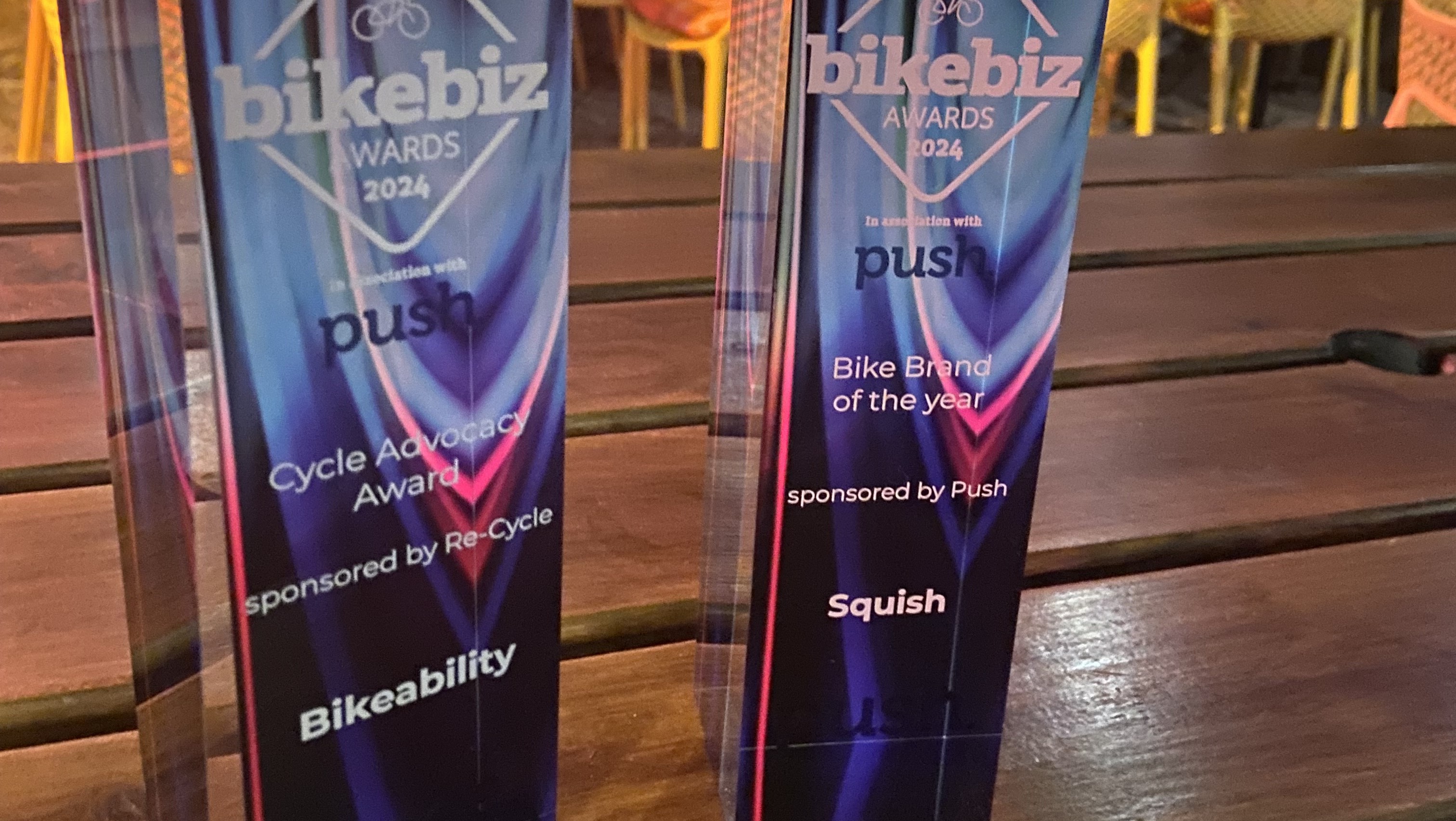 BikeBiz award trophies