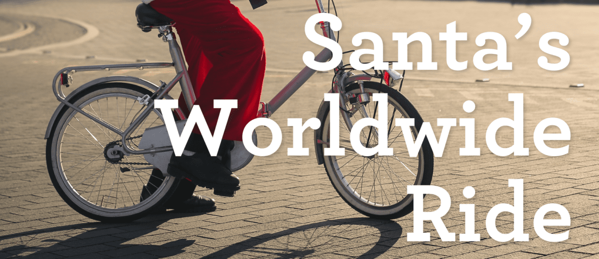 Bikeability Trust and Decathlon festive challenge, Santa’s Worldwide Ride