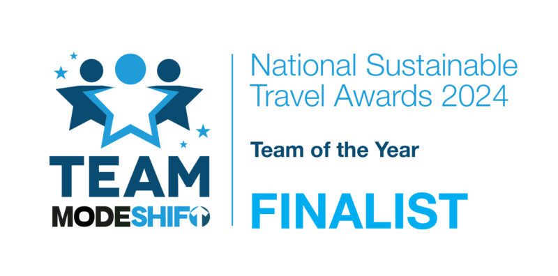 National Sustainable Travel Awards Team of the Year Finalist logo