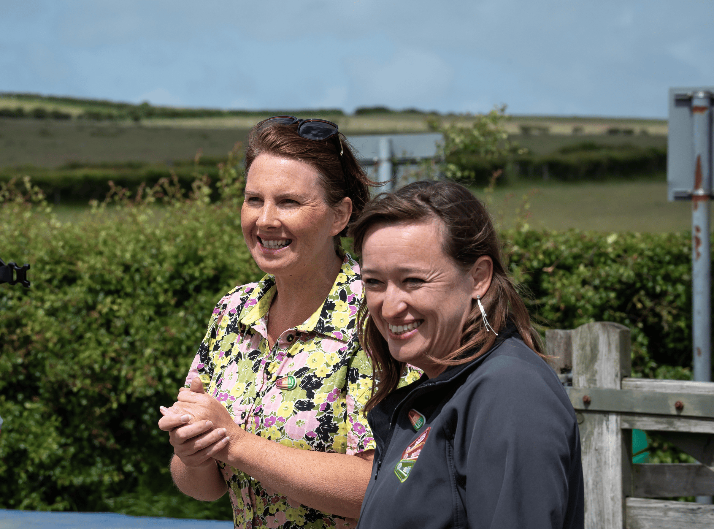 Trudy Harrison and Bikeability Trust CEO Emily Cherry